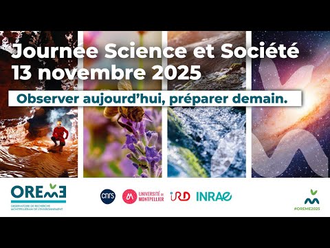 Live Journée Science et Société de l’OREME