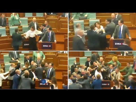 Përleshje mes opozitës dhe mazhorancës në Kuvendin e Kosovës, dhunës nuk i shpëtojnë as gratë