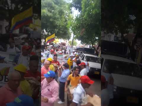 1ero de Mayo el pueblo marchó por el cambio en el municipio de el Banco Magdalena,colombia.