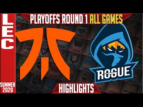 FNC vs RGE Highlights ALL GAMES | LEC Playoffs Summer 2020 Round 1 | Fnatic vs Rogue