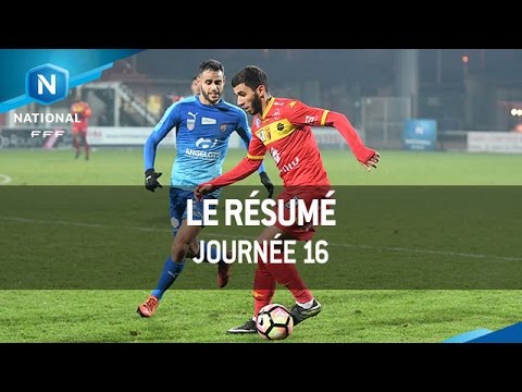 Championnat National : tous les buts de la 16e journée (2016-2017)