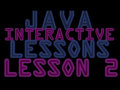 Java Interactive Programming Lessons For Beginners 2 Data Types And Variables