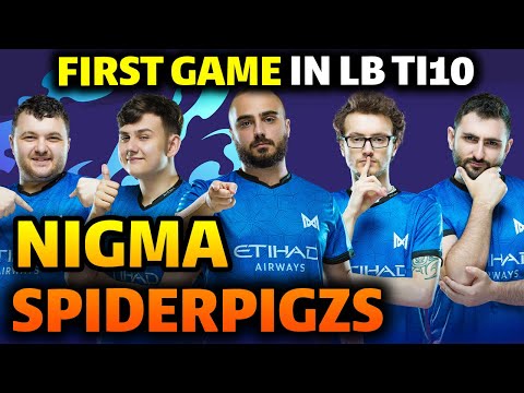 NIGMA vs SPIDER PIGZS Game 1 TI10 - 23 MINS GG