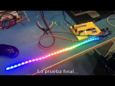 Pruebas de espejo infinito con Arduino y tira de leds digitales WS2812