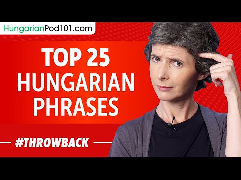 Top 25 Hungarian Phrases - Hungarian for Everyday Life
