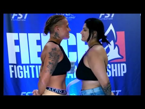 Miranda Barber vs. Xasha Lopez - Weigh-in Face-Off - (Fierce FC 23) - /r/WMMA