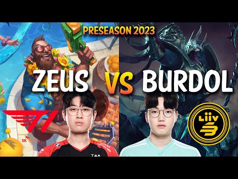 T1 Zeus vs LSB Burdol - GANGPLANK vs AZIR Top - KR Ranked