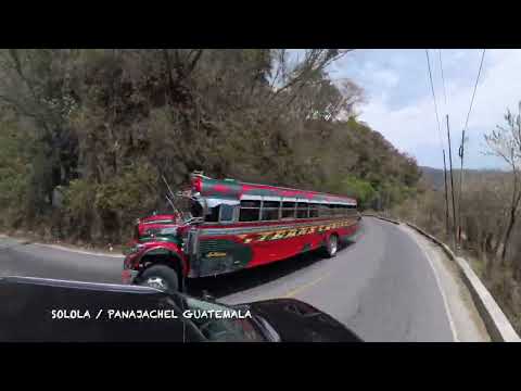 Carretera de Solola rumbo a Panajachel Lago Atitlan Guatemala.