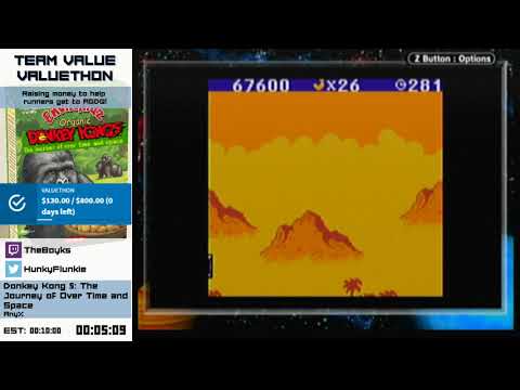 Valuethon 1 - Donkey Kong 5: The Journey of Over Time and Space Any% with theboyks