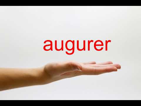 How to Pronounce augurer - American English