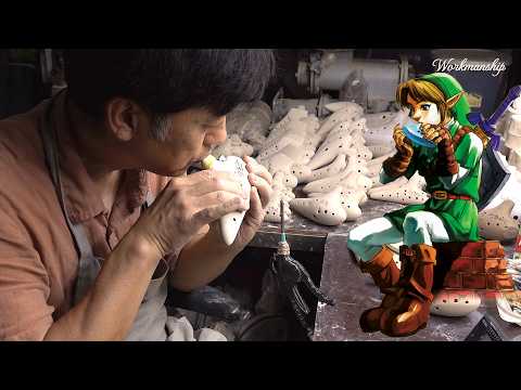 Beautiful Sound! Process of Making Ocarina Ceramic Flute. Korean Artisan