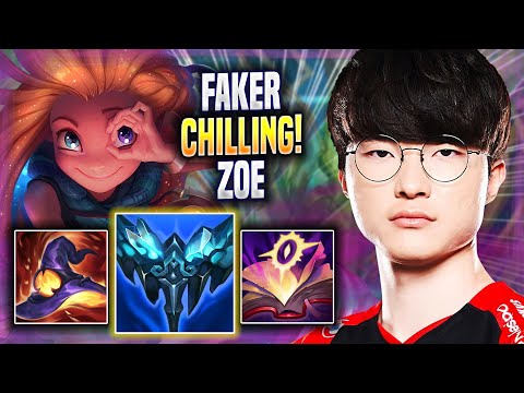 FAKER CHILLING WITH ZOE! - T1 Faker Plays Zoe MID vs Twisted Fate! | Season 2022