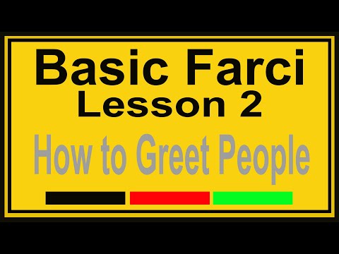 Spoken Dari, Learn Basic Farsi Lesson 2