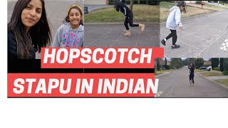 How To Play Hopscotch ( Stapu in Indian) A fun street game. Great Time Pass. #positivemindset