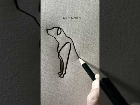 Dog drawing #aram_nabeel #shorts