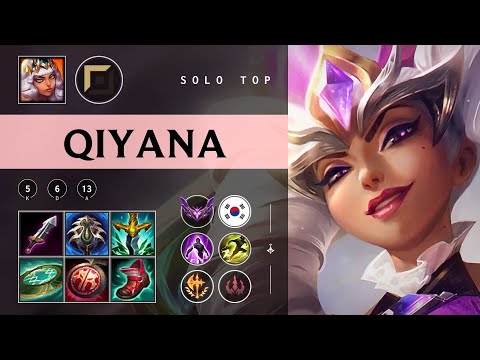 Qiyana Top vs Malphite - KR Master Patch 25.24