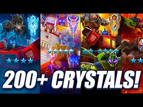 EPIC 200+ CRYSTAL OPENING! EVERY CRYSTAL! - Transformers: Forged To Fight