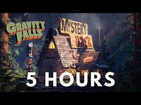 Gravity Falls Ambience - Mystery Shack Music and Rain - 5 HOURS - Sleep/Study/Relax/Chill