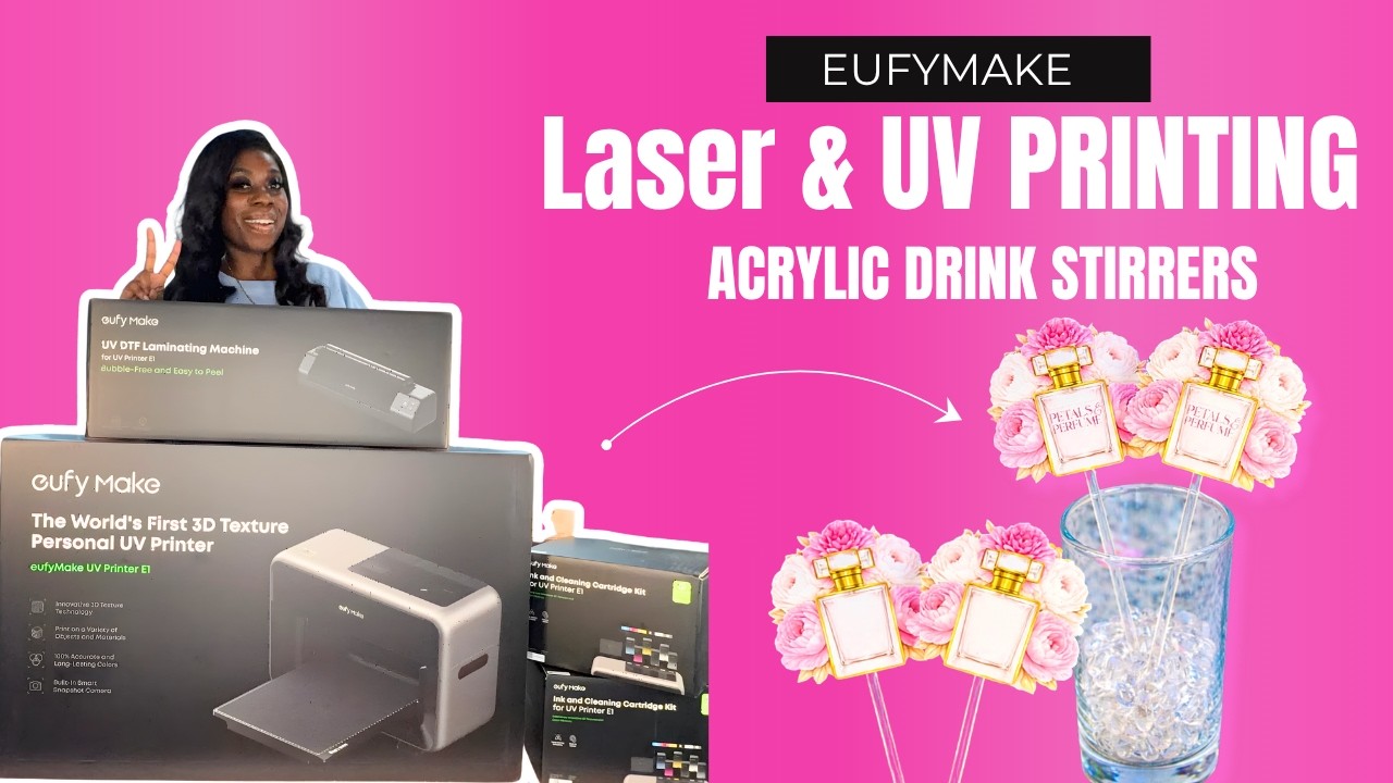 EUFYMAKE + Omtech Laser Polar: Acrylic Drink Stirrers