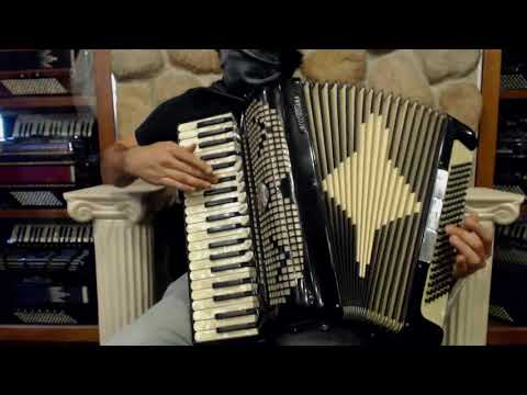 4245 - Black Excelsior Accordiana 320 Piano Accordion LMMH 41 120 $1699