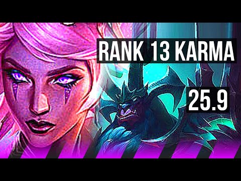 KARMA & Varus vs GALIO & Ezreal (SUP) | 3/2/18, Rank 13 Karma | EUW Challenger | 25.9