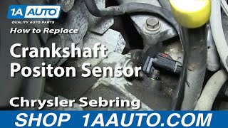 How to Replace Crankshaft Position Sensor 01-06 Chrysler Sebring 2.7L