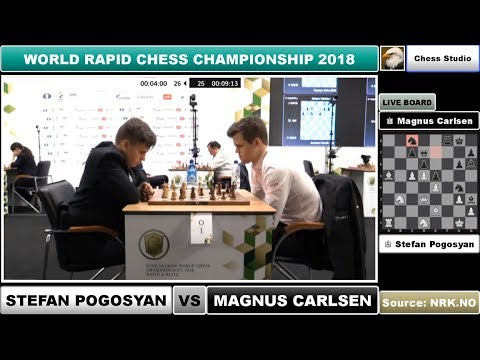 CARLSEN VS POGOSYAN | WORLD RAPID CHAMPIONSHIP 2018