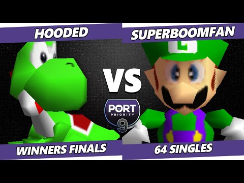 Port Priority 9 WINNERS FINALS - SuPeRbOoMfAn (Luigi) Vs. Hooded (Yoshi) Smash 64 - SSB64