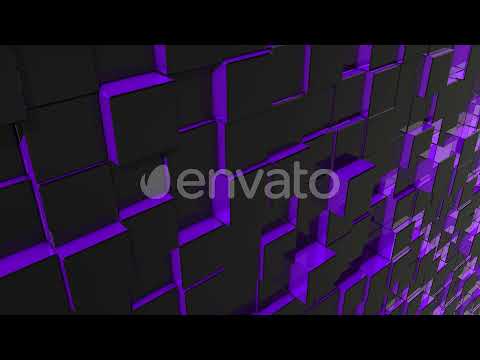 Modern Purple Cubes Background