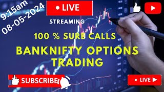 08 May 2024 | Live |  Banknifty | Options Trading |