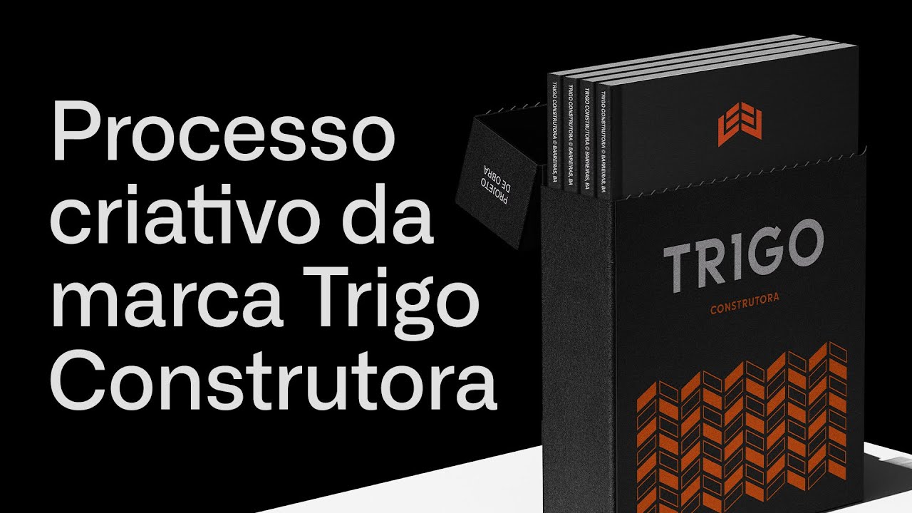 Processo criativo para criação de identidade visual - Trigo Construtora