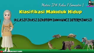 Materi IPA Kelas 7-KLASIFIKASI DIKOTOM DAN KUNCI DETERMINASI (Klasifikasi Makhluk Hidup)