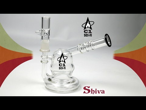 Cheeky One Sci-Fi Zebb Mini Bong : Shiva Online