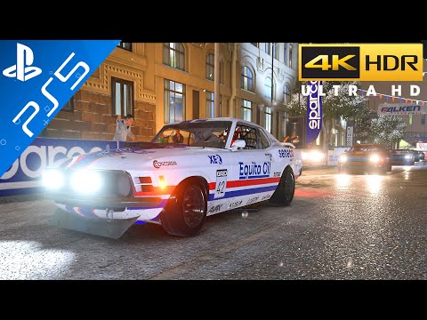 GRID Legends (PS5) Ford Mustang Mach 1 Moscow Race In Snow 4k 60FPS HDR