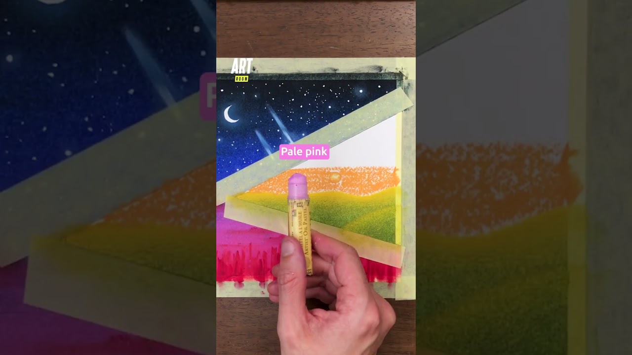 My creative process ✍️🎨 Post-apocalyptic world #apocalyptic #drawingtutorial #oilpastel