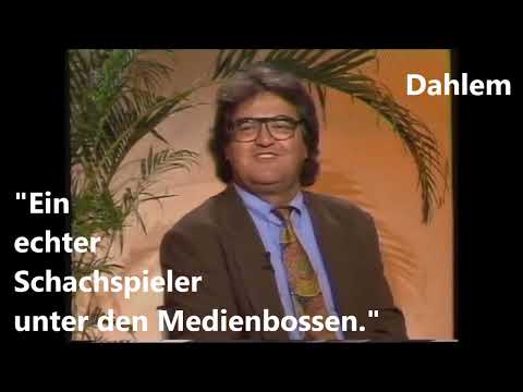 Helmut Markwort. Der Schachspieler. Unter den Medienbossen.