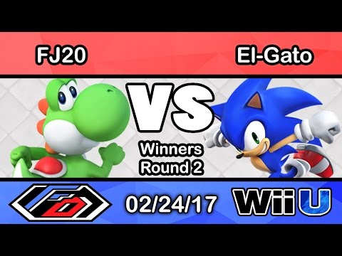 MFDGA 7 - FJ20 (Yoshi) vs El-Gato (Sonic) Winners Round 2 - Smash Wii U