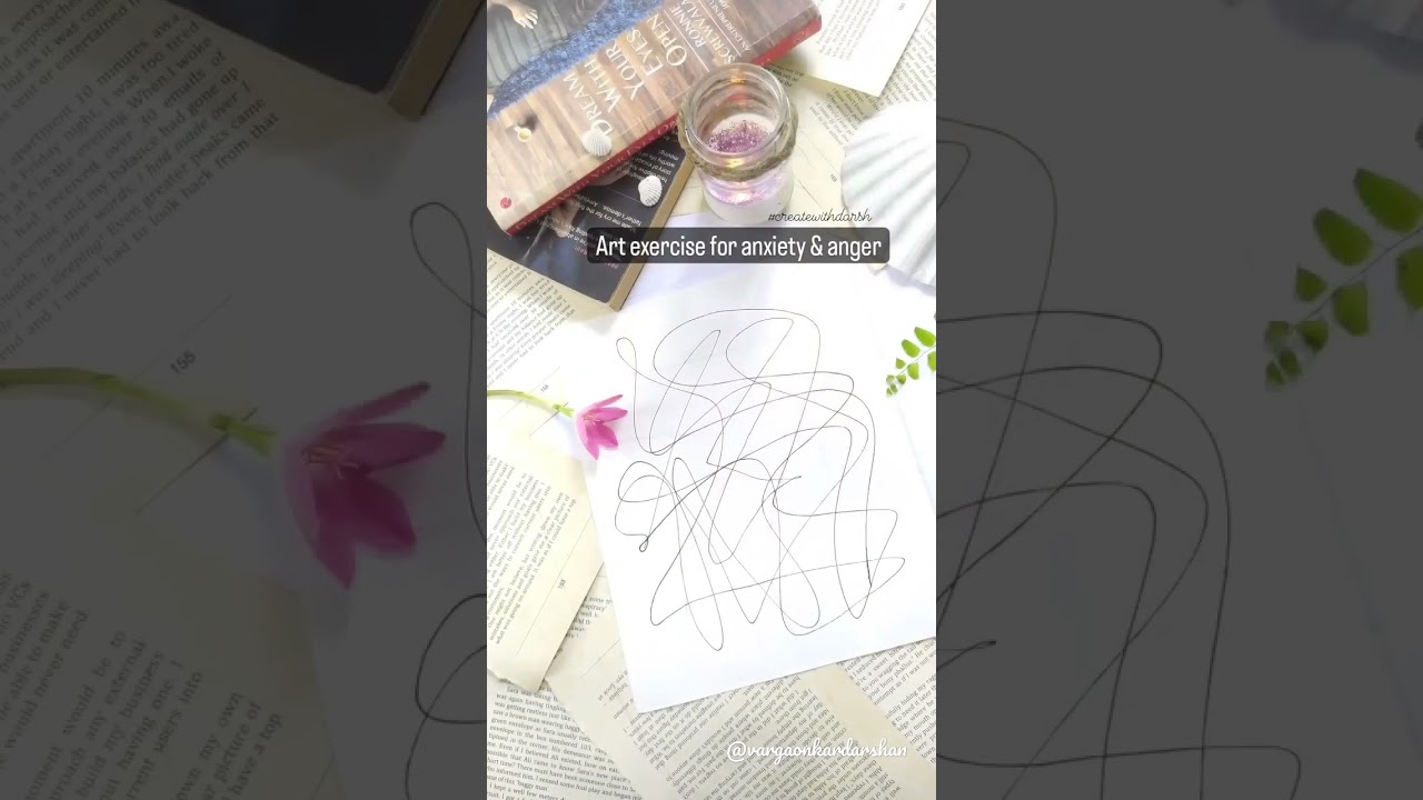 Art Exercise for Anxiety & Anger | Art Therapy Part -1 | Art Activities For Mindfulness