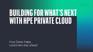 HPE Private Cloud Partner Success Story