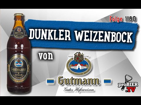 Dunkler Weizenbock von Gutmann | proBIER.TV - Craft Beer Review #1180 [4K]