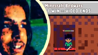 DON'T CHATT TO MEE | 1 WIN = VIDEO ENDS | Minecraft Bedwars