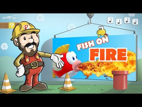 Mario Maker | Fish on FIRE | Your REDDIT Levels #4