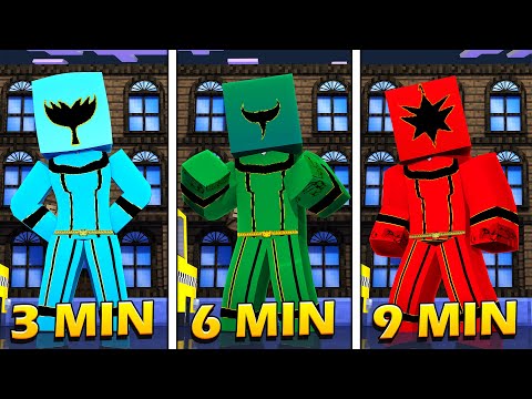 Minecraft SÓ que a cada 3 minutos VIRAMOS UM POWER RANGER !