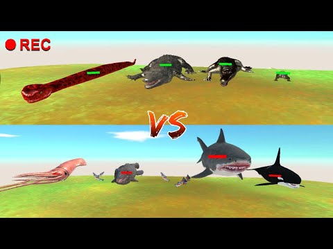 NEW MEGALODON Shark Unit Eats Orca-Animal Revolt Battle Simulator