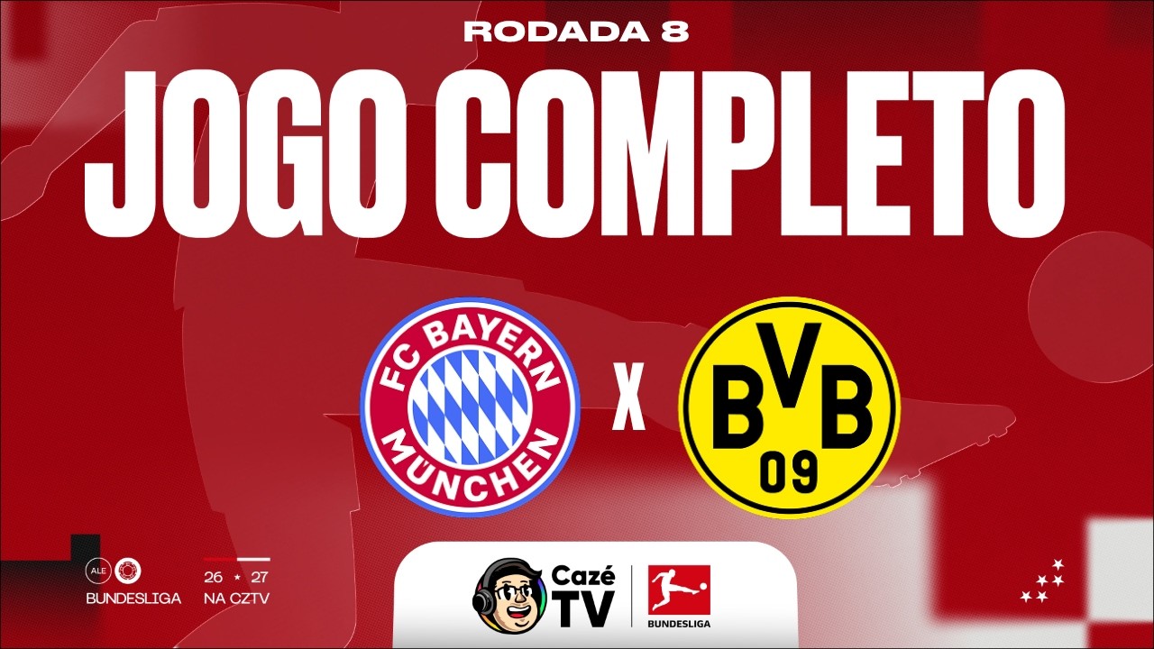 JOGO COMPLETO: BAYERN DE MUNIQUE X BORUSSIA DORTMUND | BUNDESLIGA 26/27 | 8ª RODADA