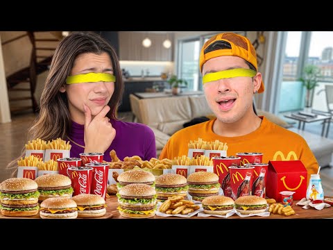 GUESS the McDonald's Food while BLINDFOLDED!