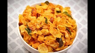 Corn flakes Mixture Recipe in Telugu | Quick Evening Snack Recipe in Telugu