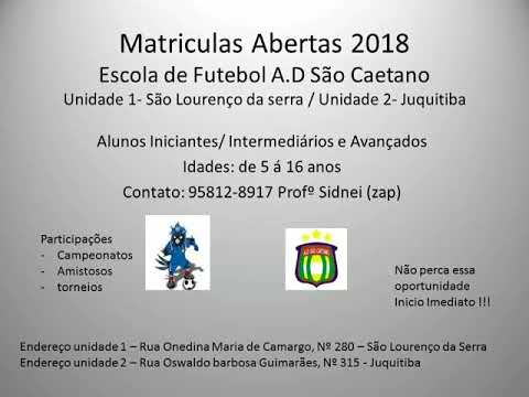 Escolinha de Futebol do São Caetano em Juquitiba
