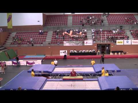 Rosie MacLennan & Samantha Sendel win gold at Trampoline WC - Loule, Portugal, Sept. 7, 2013
