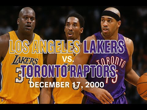 12/17/2000 Los Angeles Lakers vs. Toronto Raptors Kobe Bryant Full game